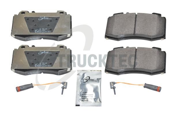 TRUCKTEC AUTOMOTIVE 02.35.124 - Bremsbelagsatz, Scheibenbremse