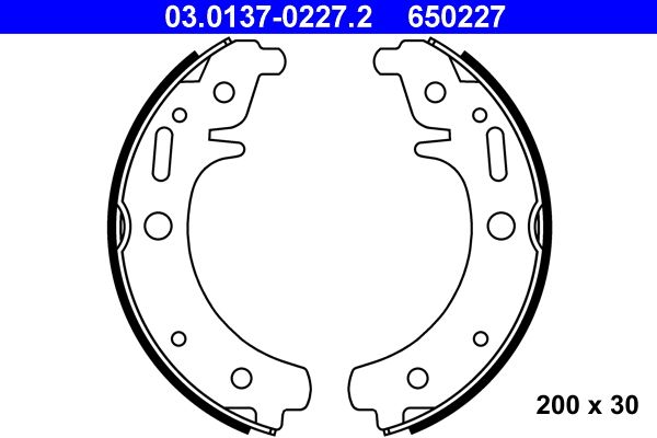 ATE 03.0137-0227.2 - Bremsbackensatz
