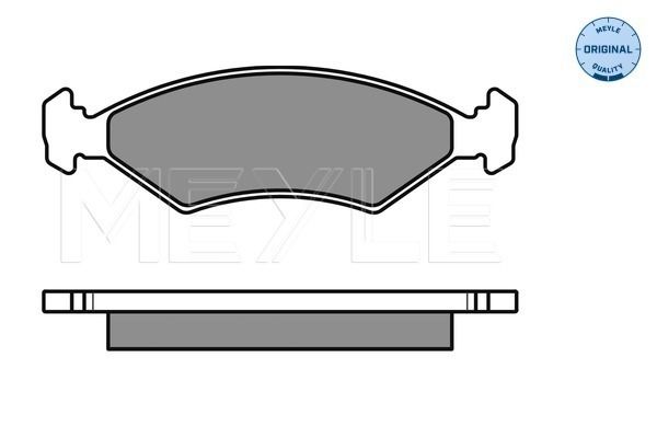 MEYLE 025 233 8418/W - Bremsbelagsatz, Scheibenbremse