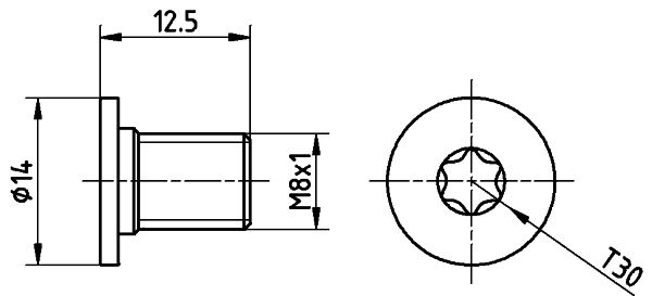 TEXTAR TPM0002 - Schraube, Bremsscheibe