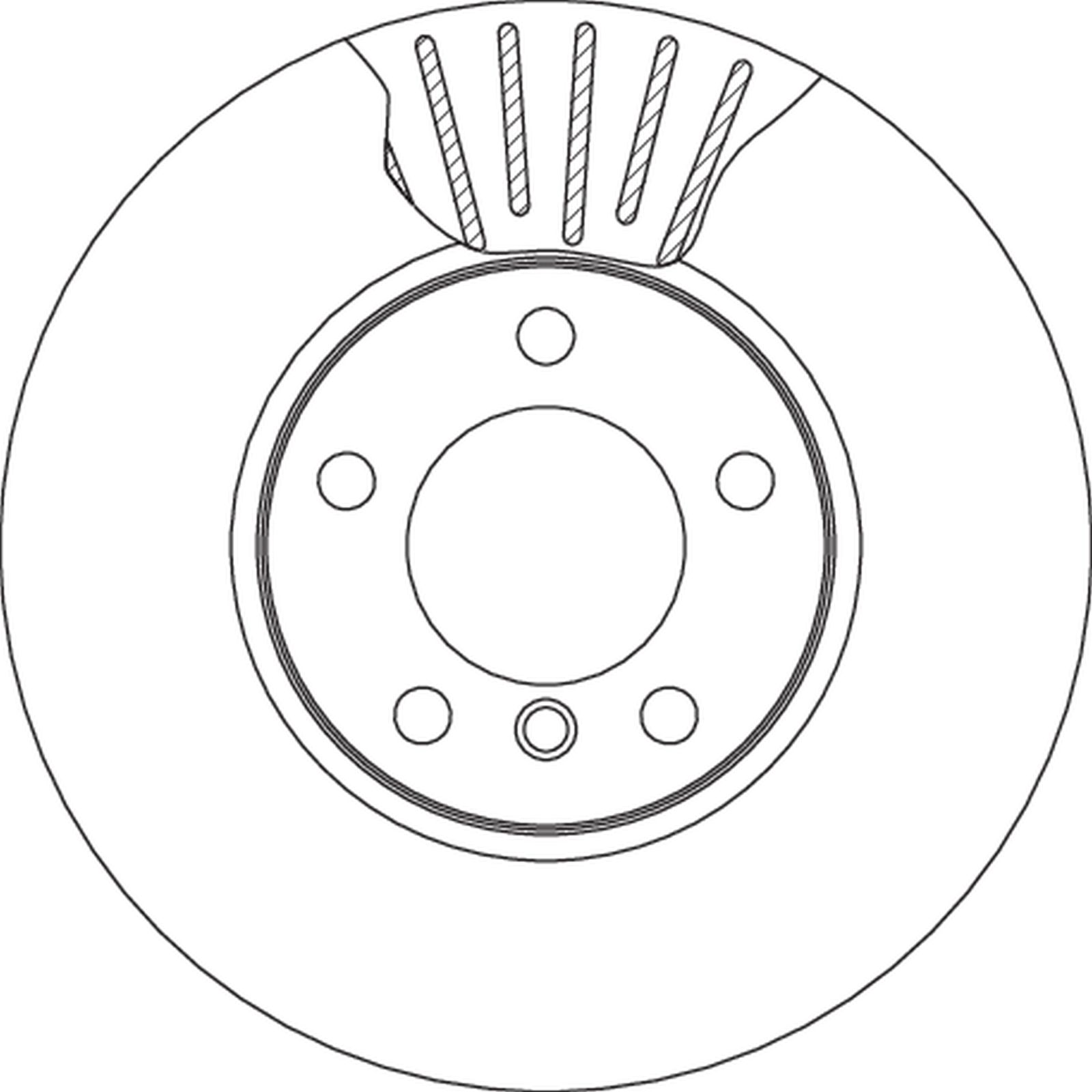 TRW DF4807S - Bremsscheibe