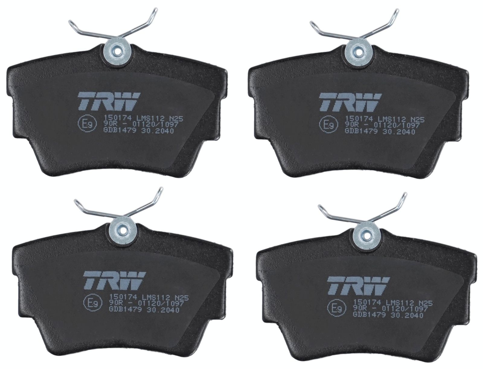 TRW GDB1479 - Bremsbelagsatz, Scheibenbremse