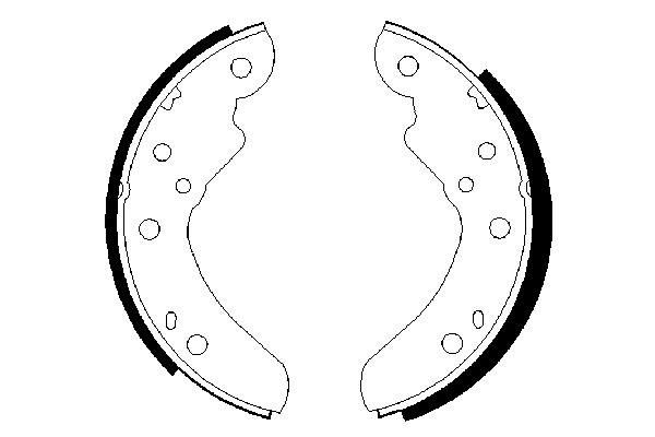 BOSCH 0 986 487 420 - Bremsbackensatz