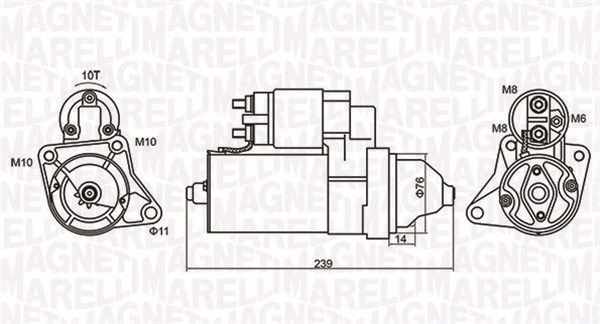 MAGNETI MARELLI 063721107010 - Starter