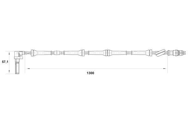 BOSCH 0 265 007 021 - Sensor, Raddrehzahl