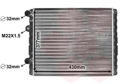 VAN WEZEL 58002129 - Kühler, Motorkühlung