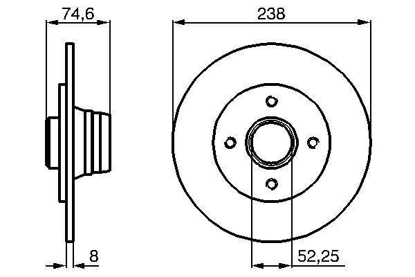 BOSCH 0 986 478 866 - Bremsscheibe