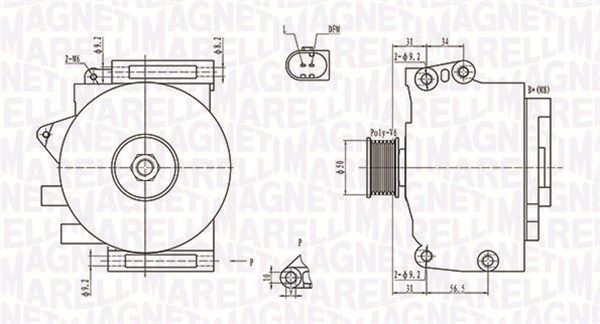 MAGNETI MARELLI 063731701010 - Generator