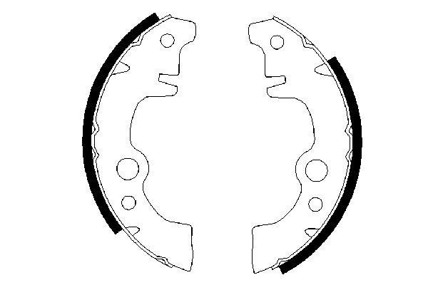 BOSCH 0 986 487 283 - Bremsbackensatz