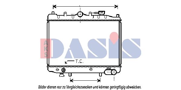 AKS DASIS 110980N - Kühler, Motorkühlung