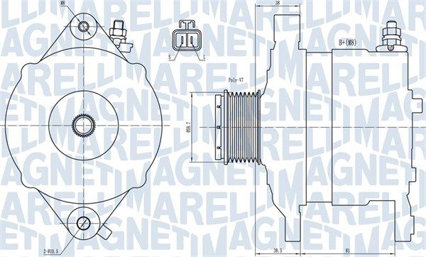 MAGNETI MARELLI 063731602010 - Generator