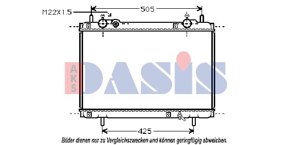 AKS DASIS 080970N - Kühler, Motorkühlung