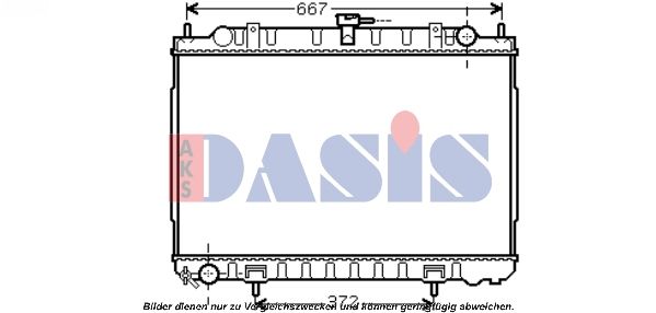 AKS DASIS 070122N - Kühler, Motorkühlung