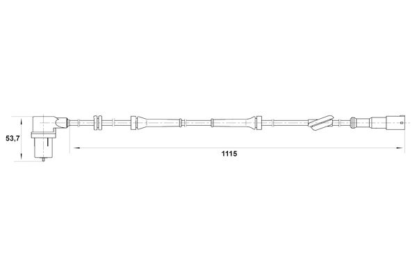 BOSCH 0 265 006 163 - Sensor, Raddrehzahl