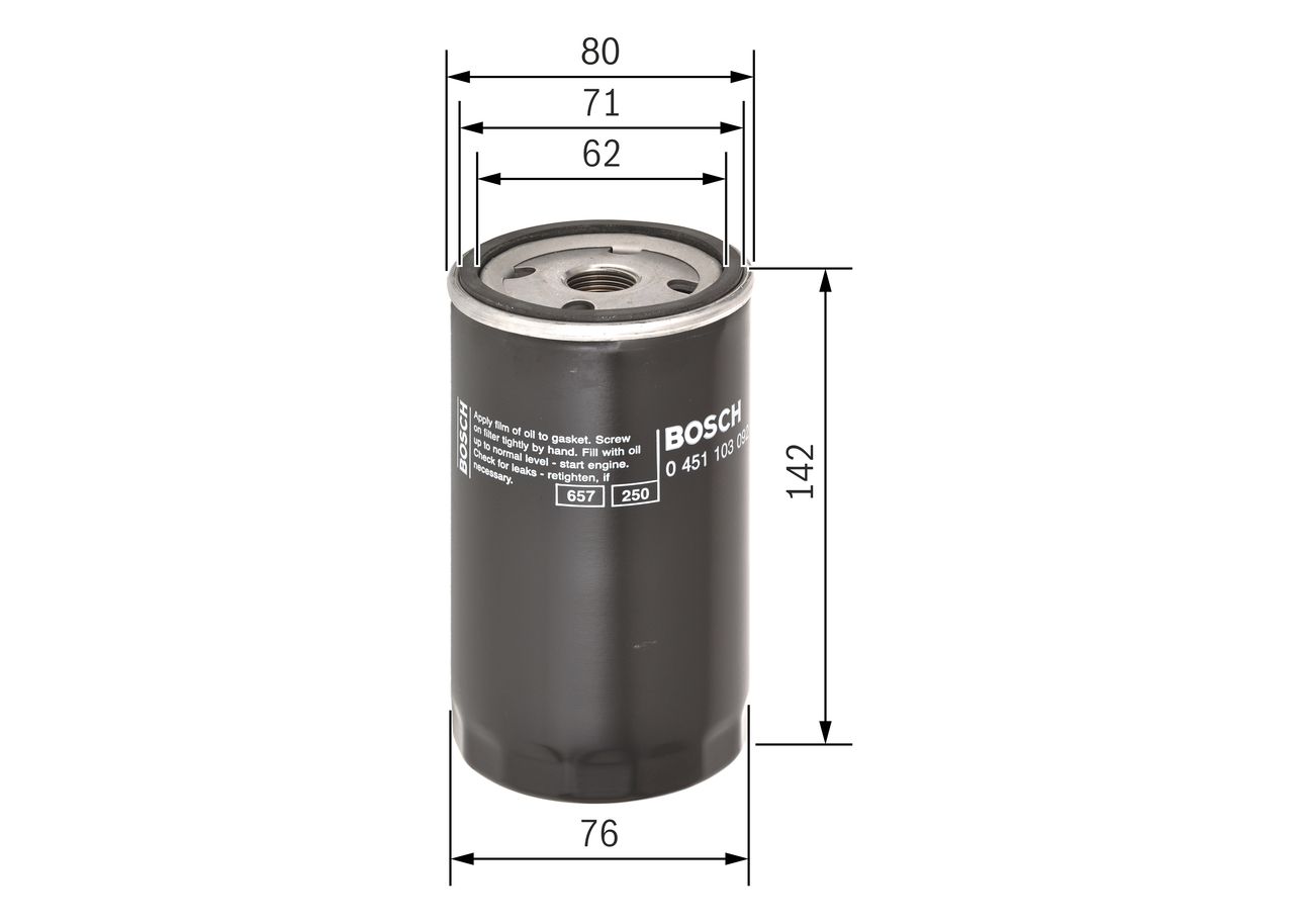 BOSCH 0 451 103 092 - Ölfilter