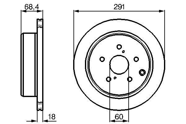 BOSCH 0 986 478 443 - Bremsscheibe