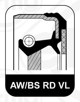 ELRING 084.330 - Wellendichtring, Kurbelwelle