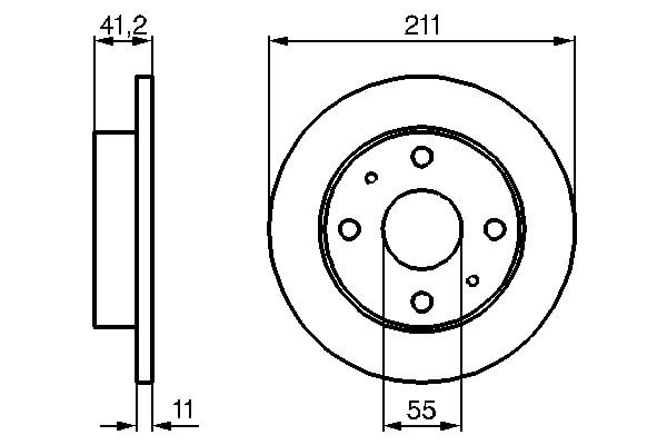 BOSCH 0 986 479 119 - Bremsscheibe