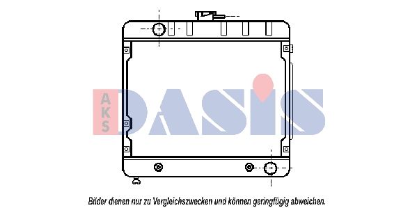 AKS DASIS 122200N - Kühler, Motorkühlung