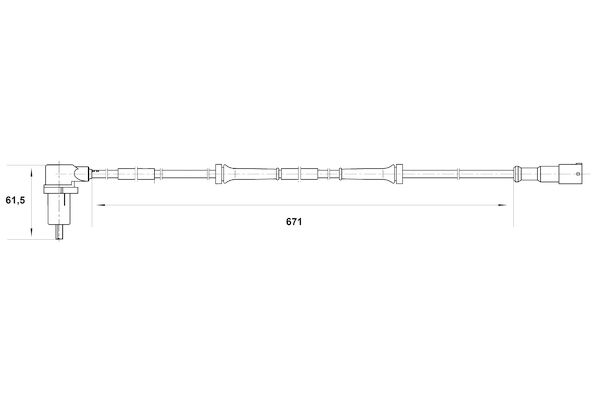 BOSCH 0 265 006 401 - Sensor, Raddrehzahl