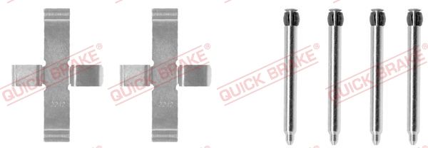 QUICK BRAKE 109-1076 - Zubehörsatz, Scheibenbremsbelag