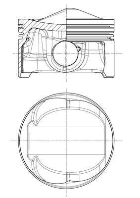 MAHLE 028 PI 00125 000 - Kolben