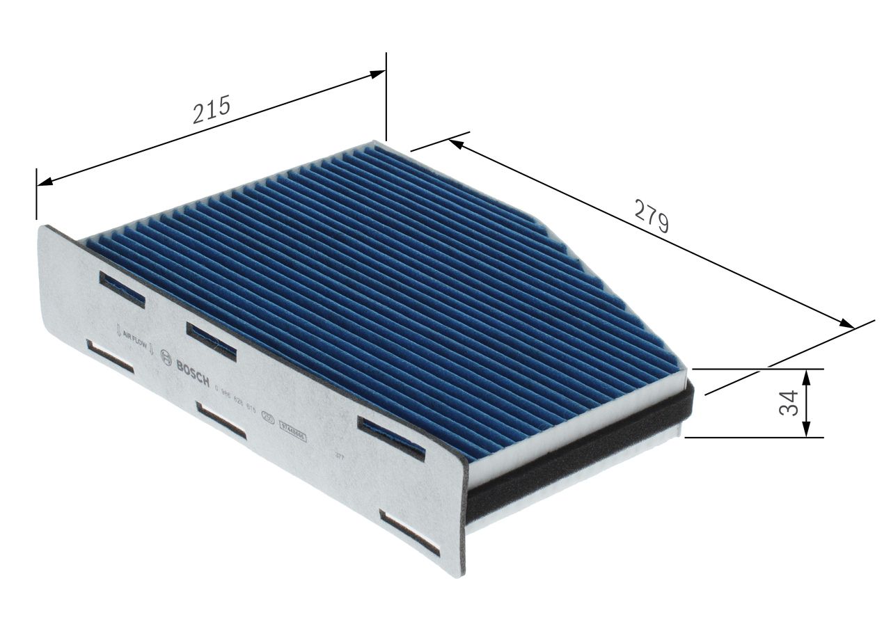 BOSCH 0 986 628 615 - Filter, Innenraumluft