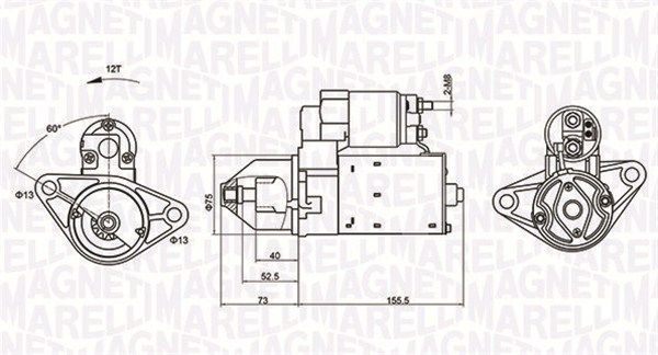 MAGNETI MARELLI 063721253010 - Starter
