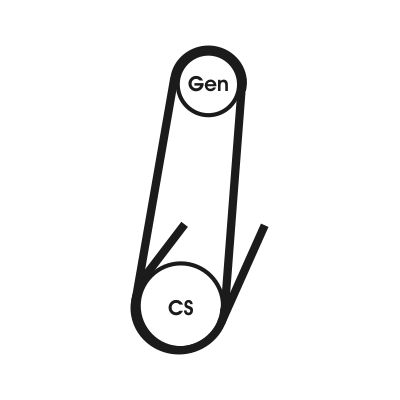 CONTINENTAL CTAM 4PK592 ELAST - Keilrippenriemen