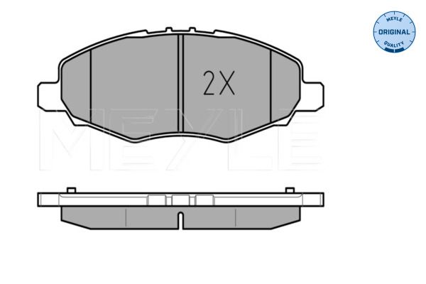 MEYLE 025 245 2316/W - Bremsbelagsatz, Scheibenbremse