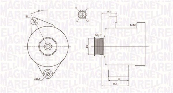 MAGNETI MARELLI 063731796010 - Generator