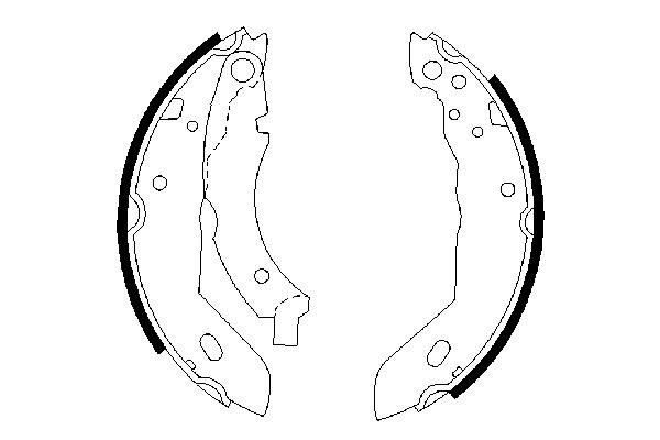 BOSCH 0 986 487 084 - Bremsbackensatz