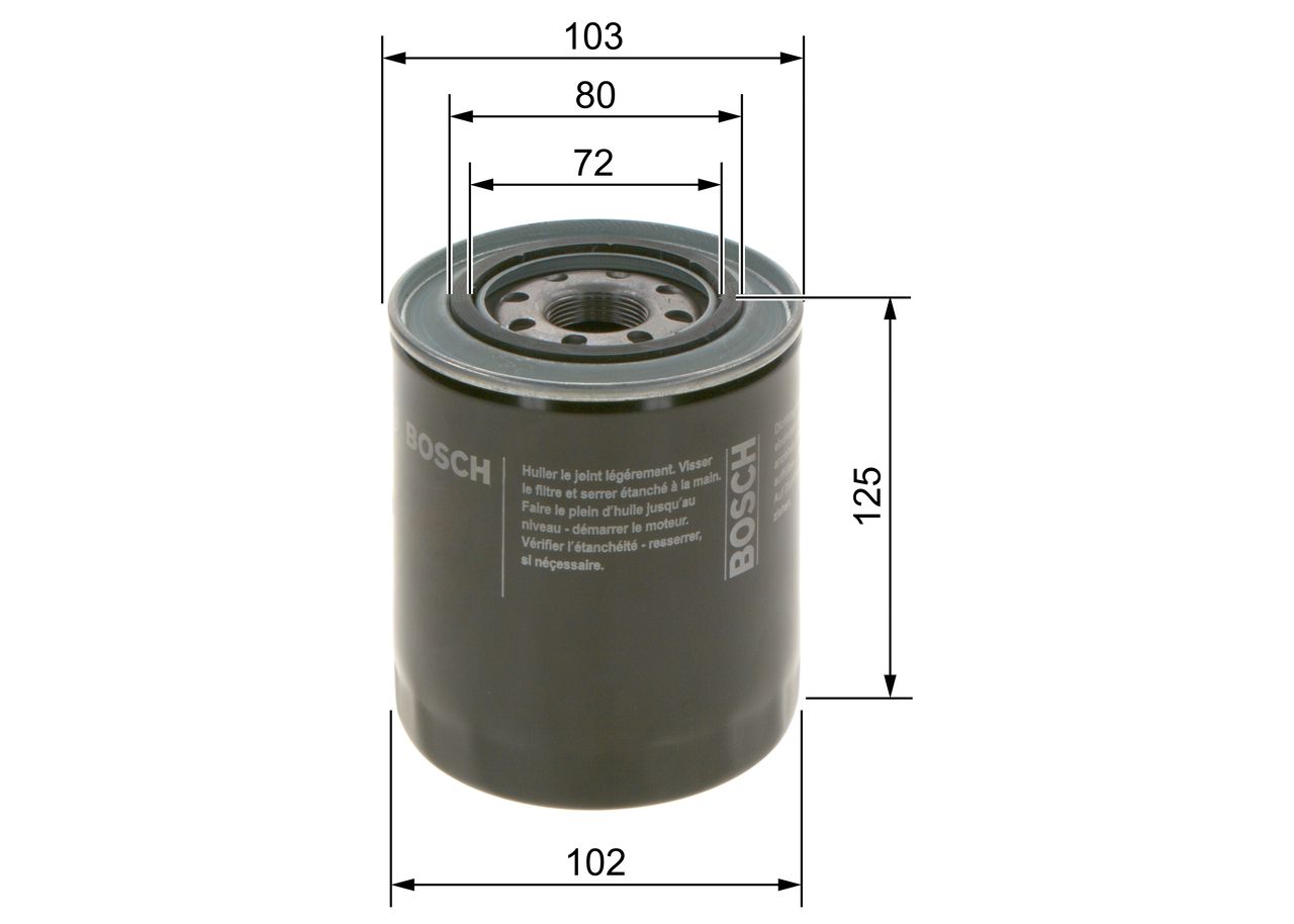 BOSCH 0 986 452 062 - Ölfilter