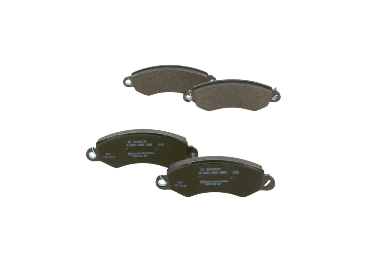 BOSCH 0 986 494 300 - Bremsbelagsatz, Scheibenbremse