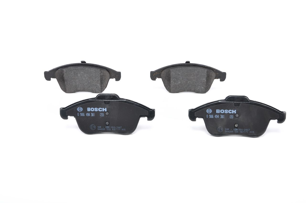 BOSCH 0 986 494 381 - Bremsbelagsatz, Scheibenbremse