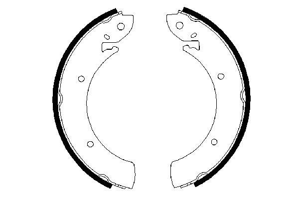 BOSCH 0 986 487 315 - Bremsbackensatz