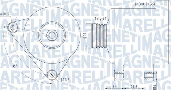MAGNETI MARELLI 063731559010 - Generator