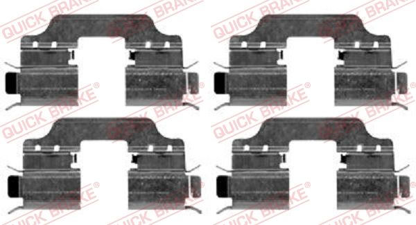 QUICK BRAKE 109-1653 - Zubehörsatz, Scheibenbremsbelag