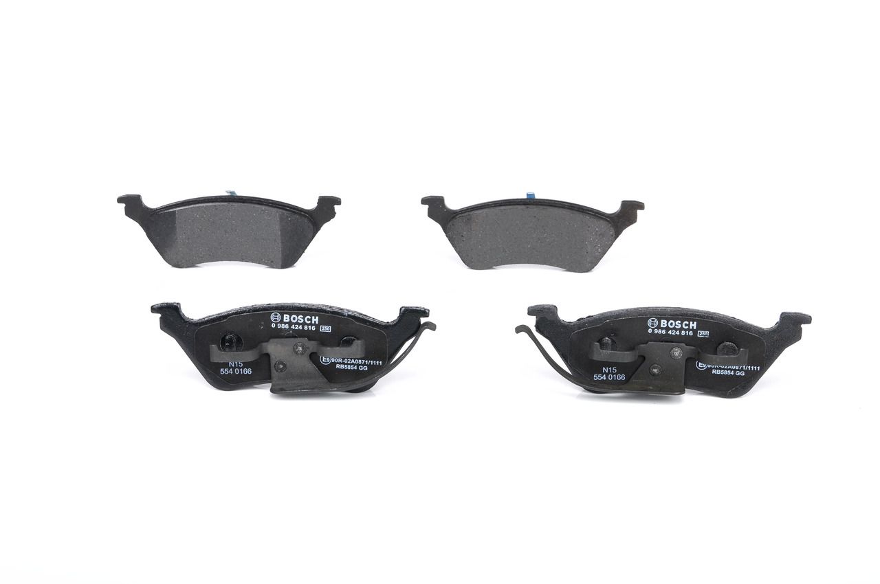 BOSCH 0 986 424 816 - Bremsbelagsatz, Scheibenbremse