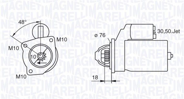 MAGNETI MARELLI 063280008010 - Starter