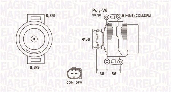 MAGNETI MARELLI 063731996010 - Generator