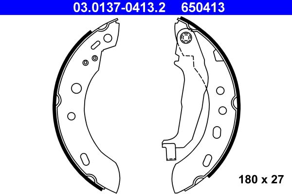 ATE 03.0137-0413.2 - Bremsbackensatz