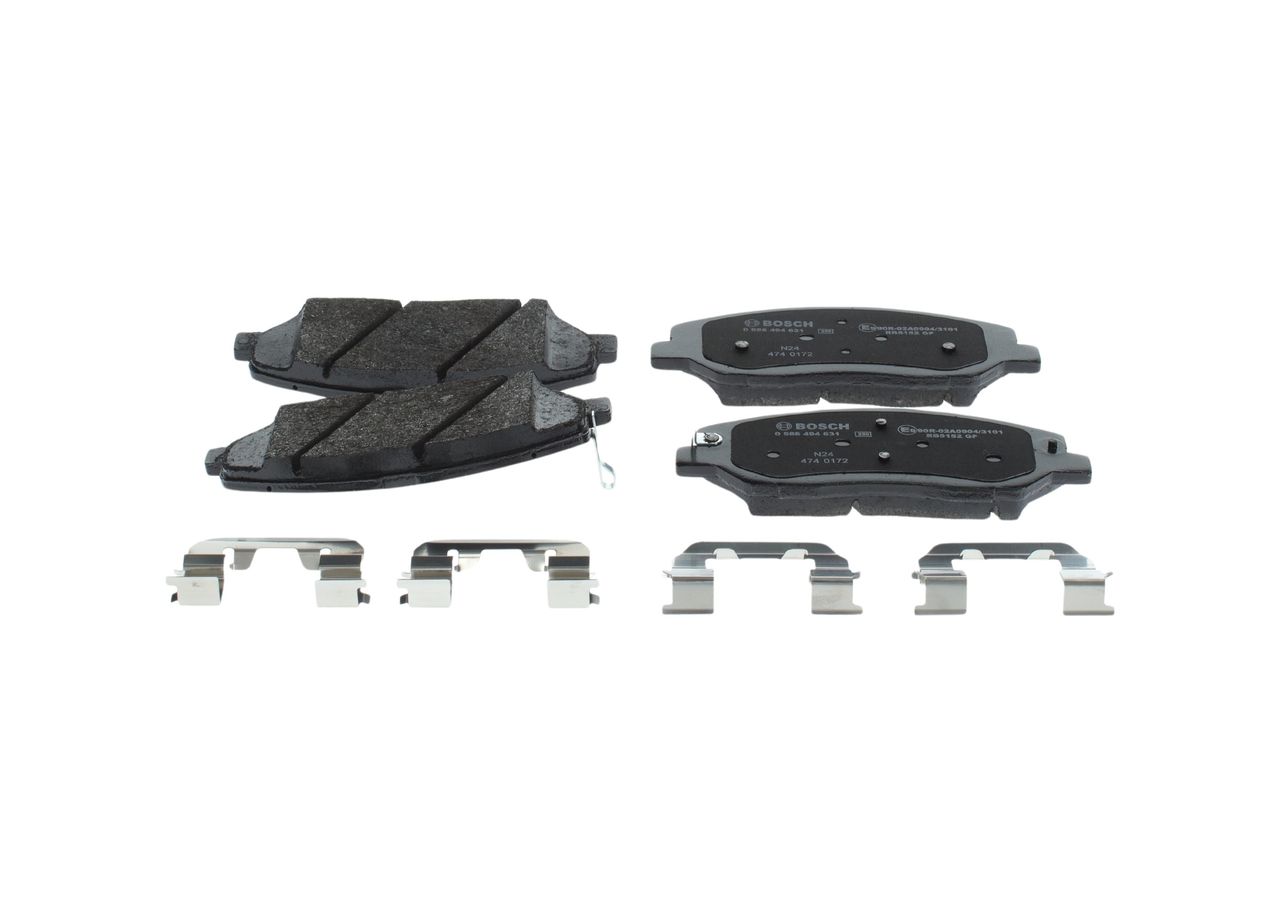 BOSCH 0 986 494 631 - Bremsbelagsatz, Scheibenbremse