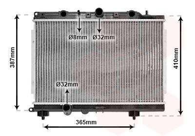 VAN WEZEL 02002154 - Kühler, Motorkühlung