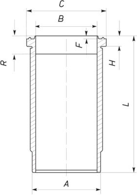 MAHLE 037 WN 06 01 - Zylinderlaufbuchse