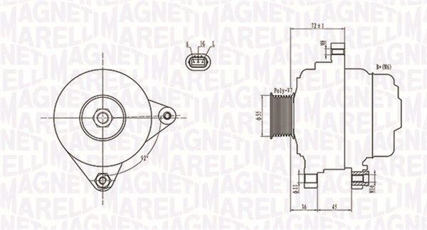 MAGNETI MARELLI 063731792010 - Generator