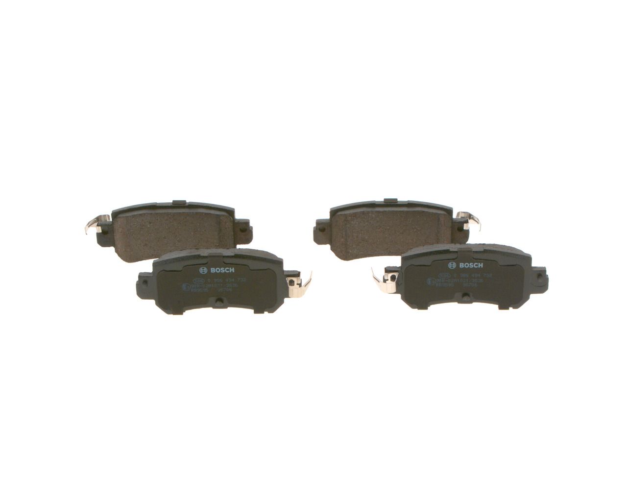 BOSCH 0 986 494 732 - Bremsbelagsatz, Scheibenbremse