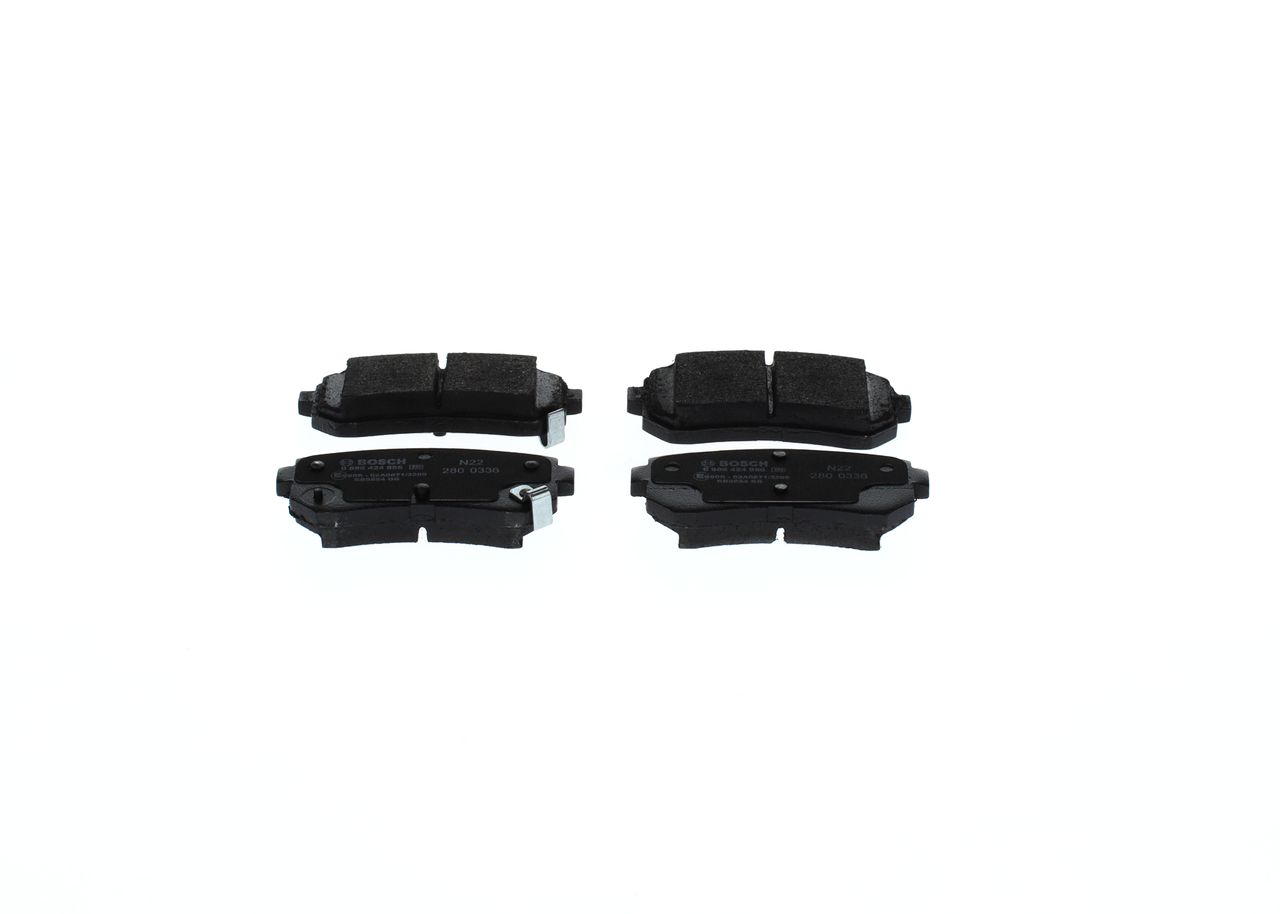 BOSCH 0 986 424 956 - Bremsbelagsatz, Scheibenbremse