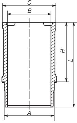 MAHLE 021 WN 09 00 - Zylinderlaufbuchse
