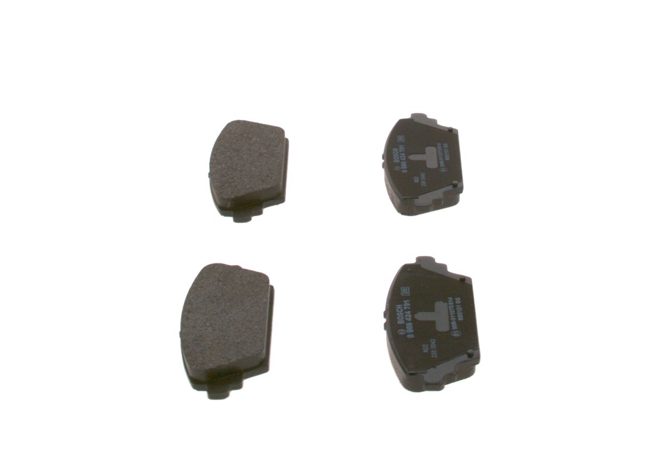 BOSCH 0 986 424 791 - Bremsbelagsatz, Scheibenbremse